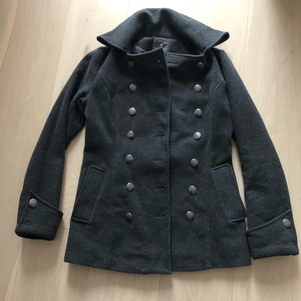Wool blend coat